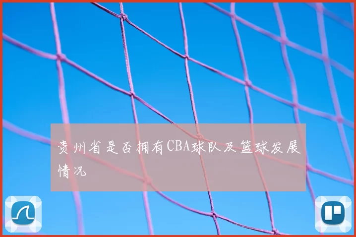 贵州省是否拥有CBA球队及篮球发展情况