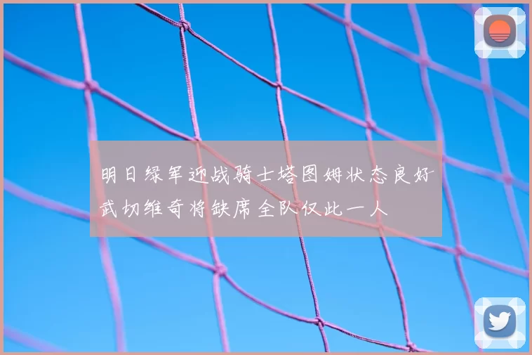 明日绿军迎战骑士塔图姆状态良好武切维奇将缺席全队仅此一人